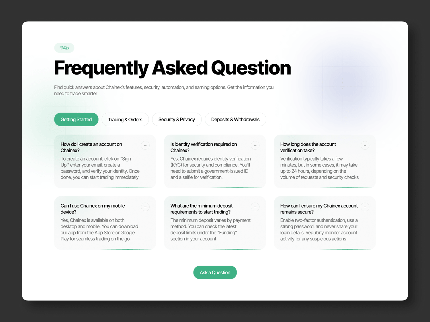 FAQs