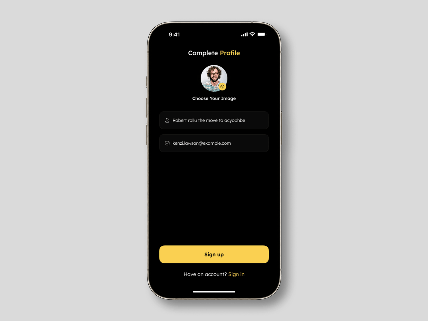 Sign Up