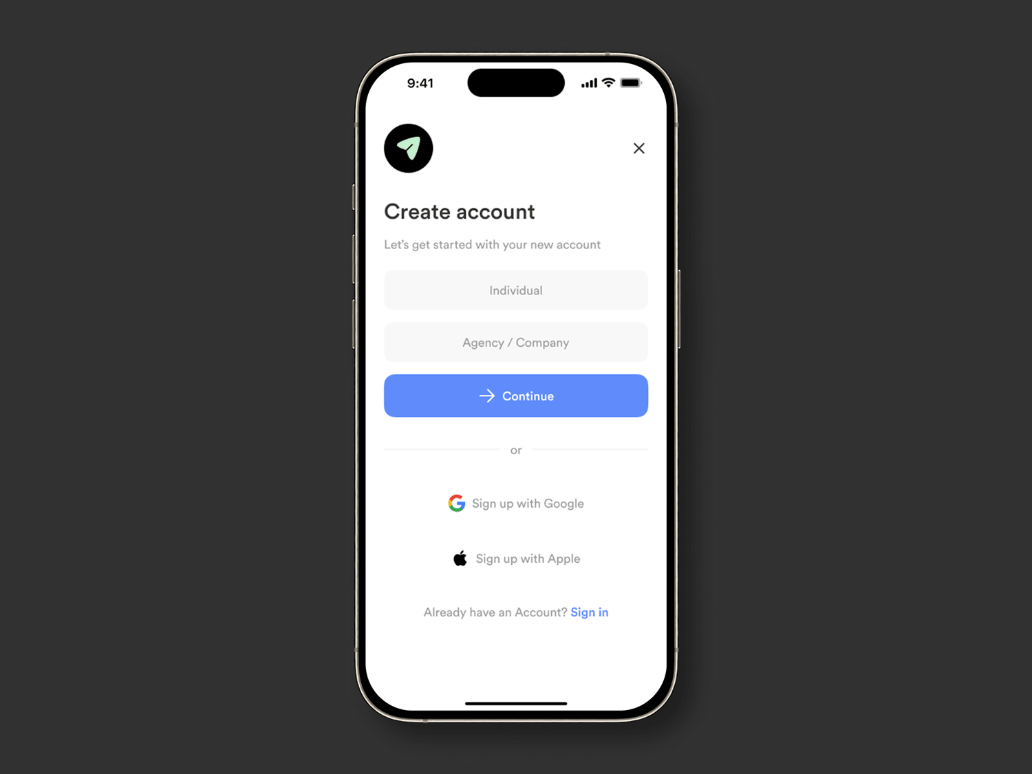 Sign Up