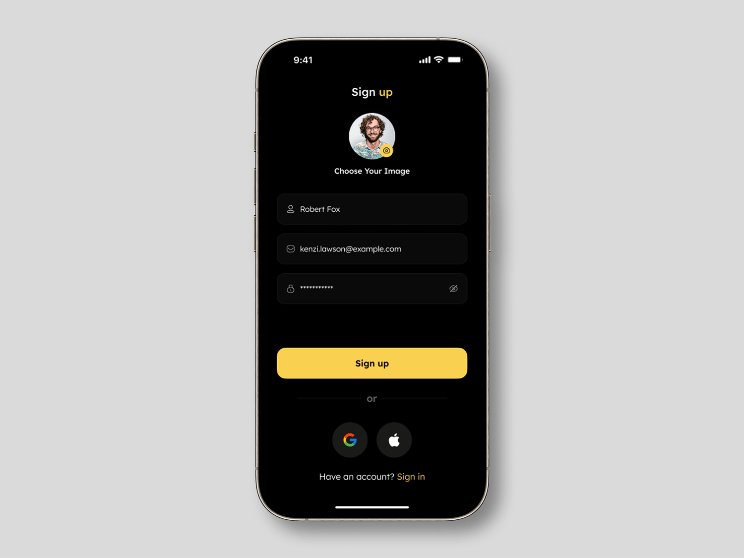 Sign Up