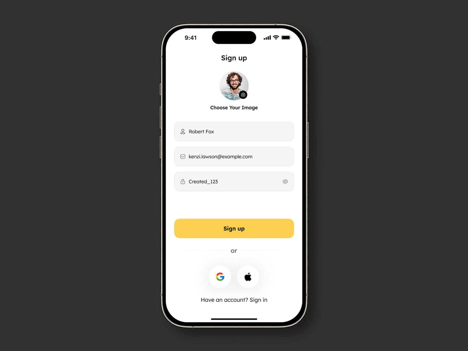 Sign Up