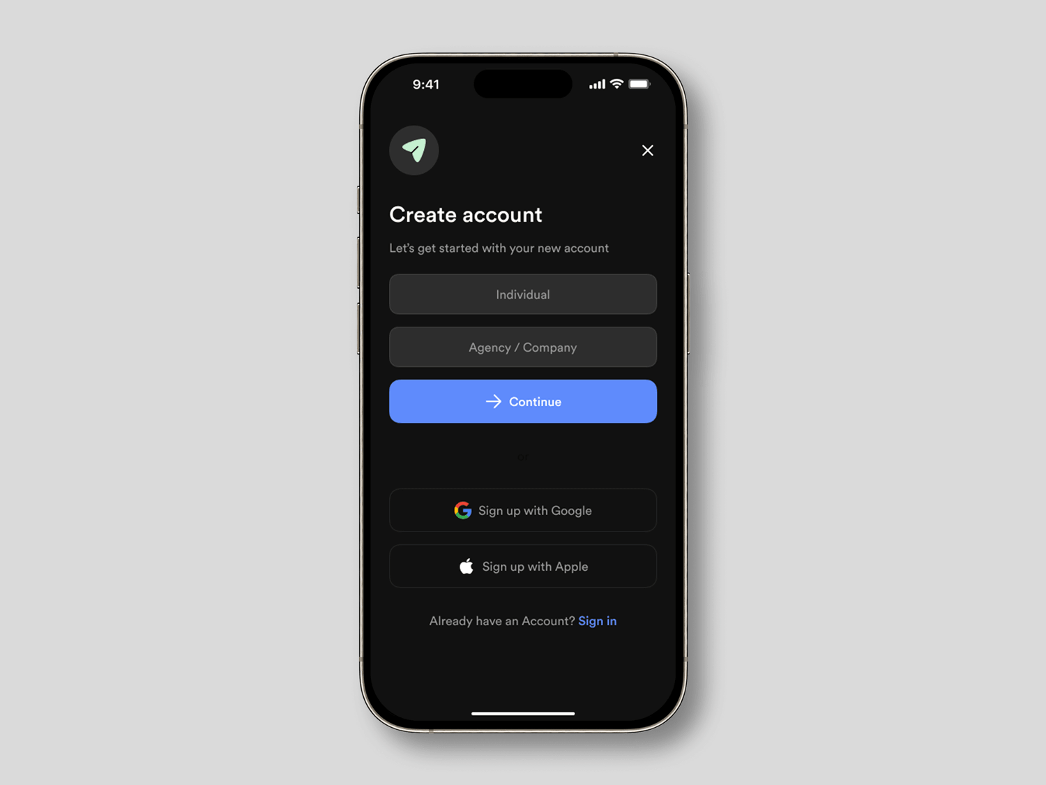 Sign Up